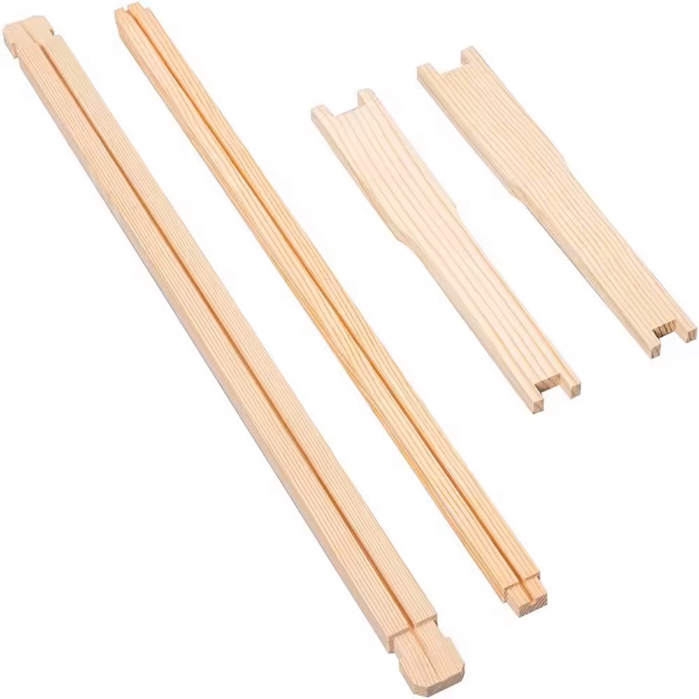 10 Pack Bug Farmer™ Deep Langstroth Frames with Foundation, Unassembled