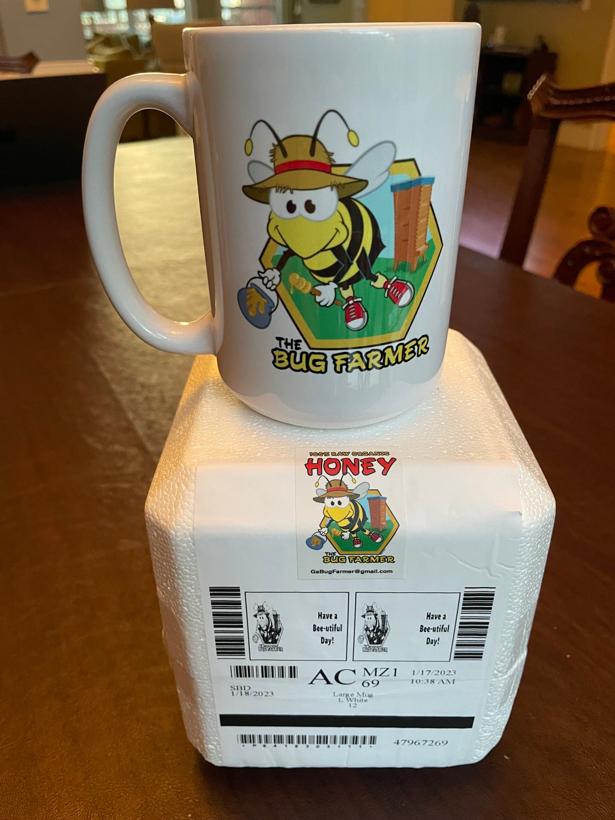 Bug Farmer™ 15 Ounce Ceramic Coffee Mug