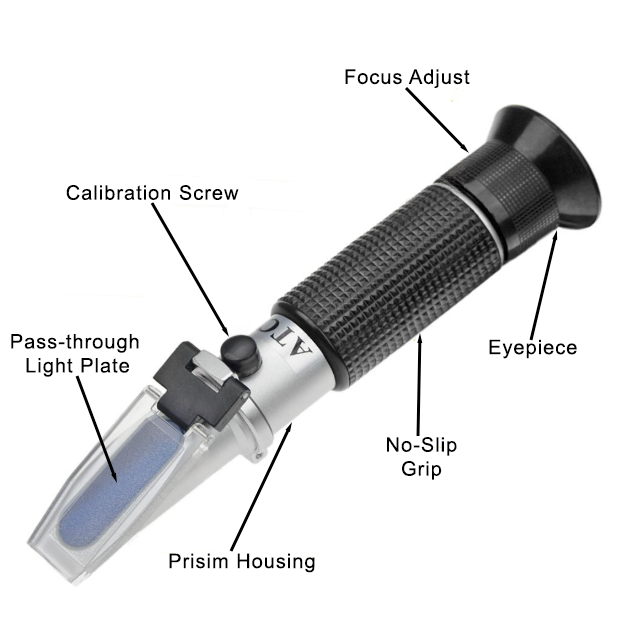 Bug Farmer™ ATC Honey Refractometer – Your Must-Have Tool for Perfect Honey Every Time!