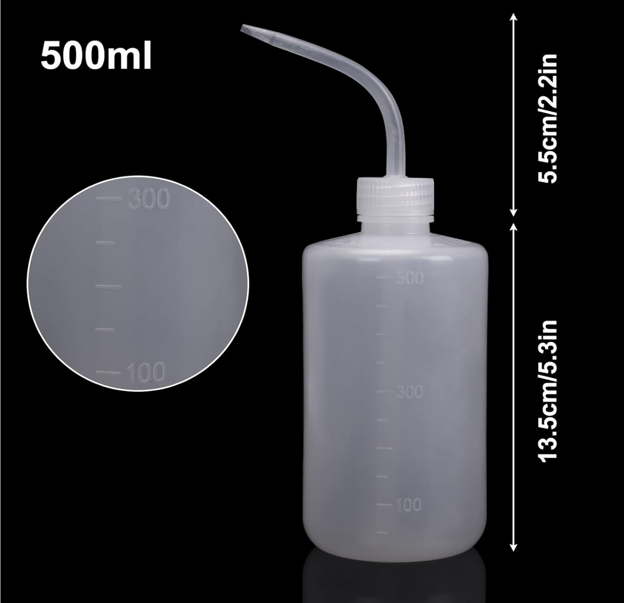 500ml Lab Squeeze bottle for filling beetle oil traps.