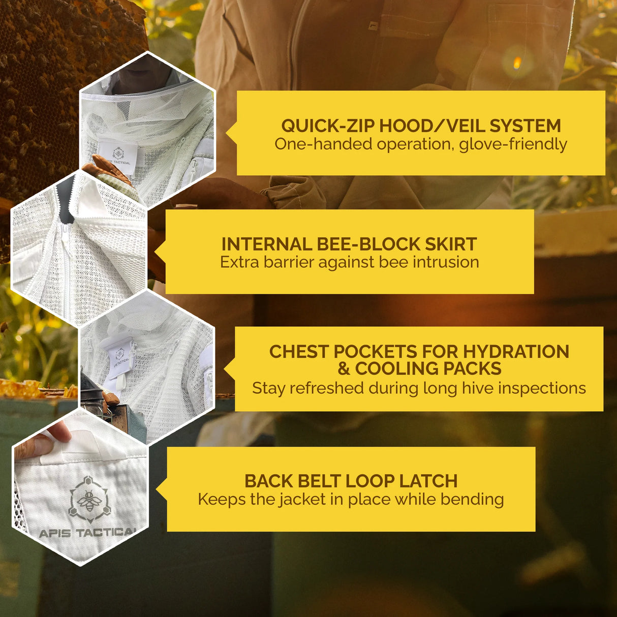 APIS TACTICAL PRO VENTILATED BEEKEEPING JACKET