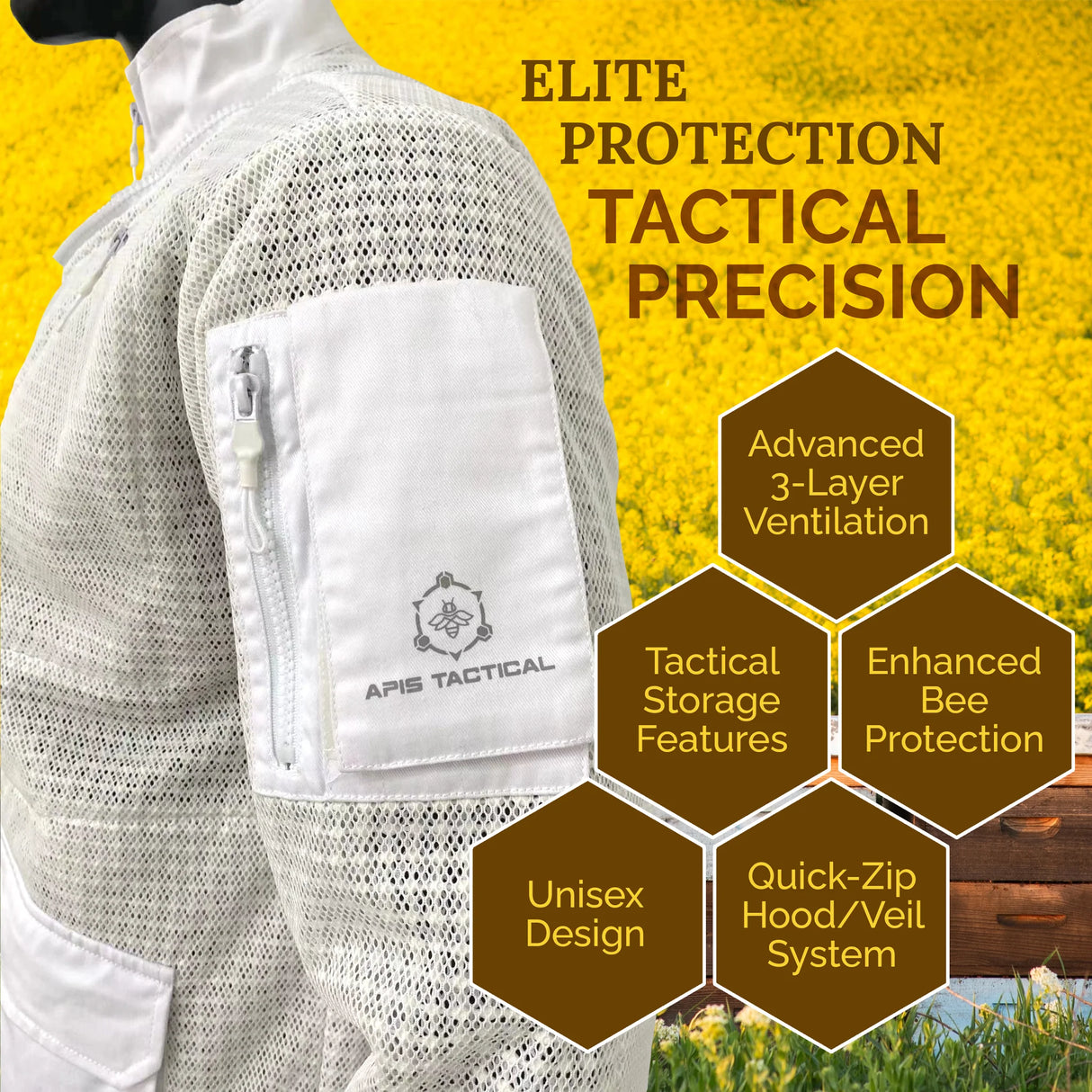 APIS TACTICAL PRO VENTILATED BEEKEEPING JACKET