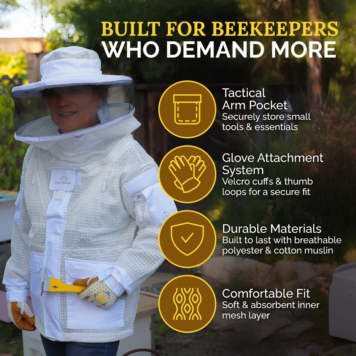 APIS TACTICAL PRO VENTILATED BEEKEEPING JACKET