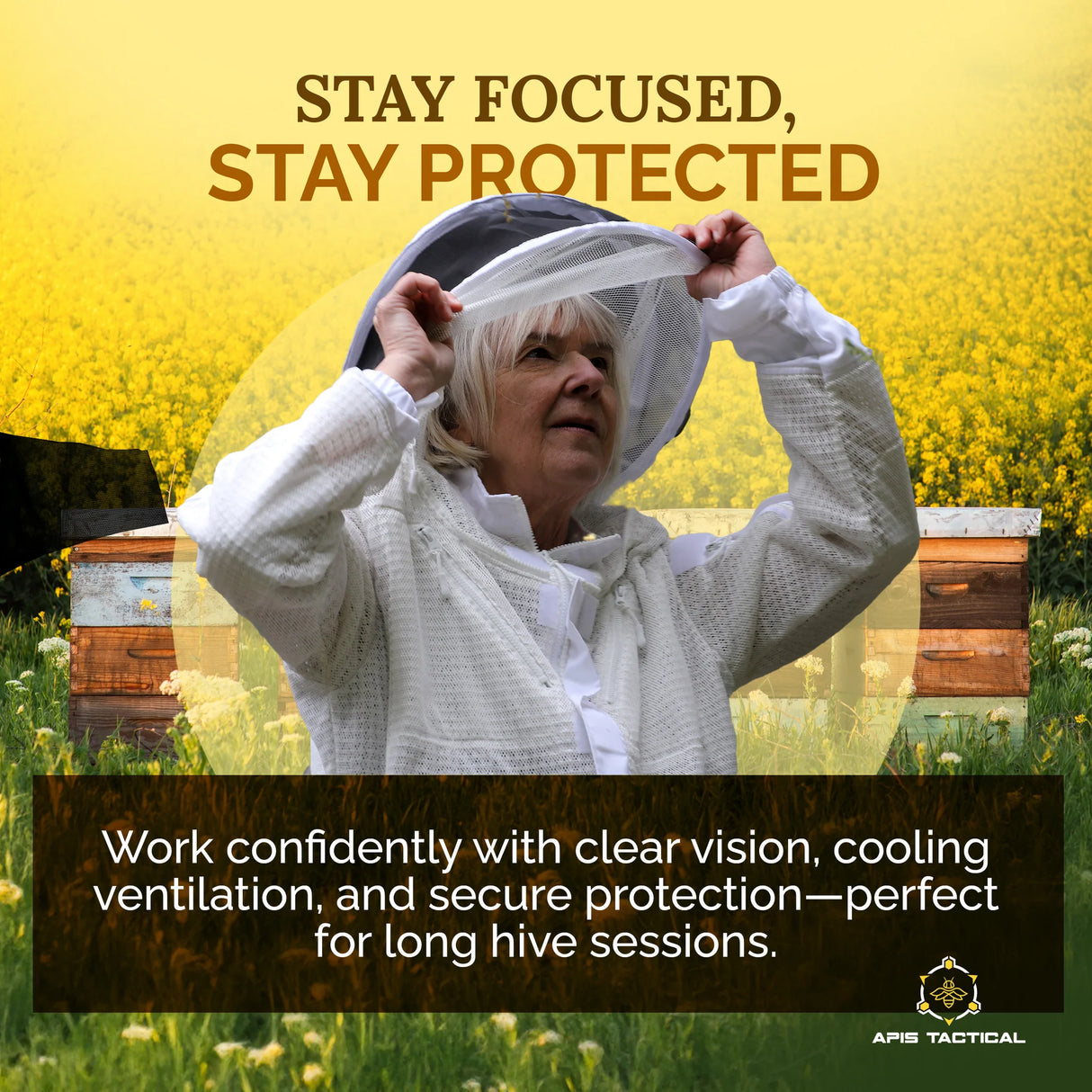 APIS TACTICAL PRO BEEKEEPING ROUND HOOD