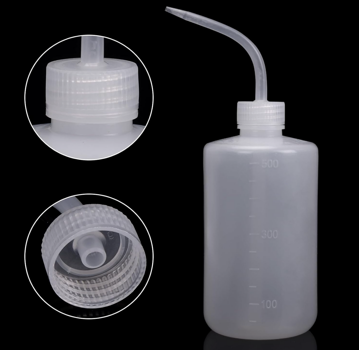 500ml Lab Squeeze bottle for filling beetle oil traps.