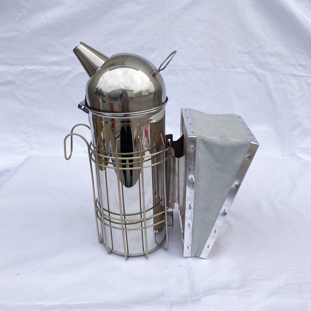 Stainless Steel Bee Smoker with Heat Shield