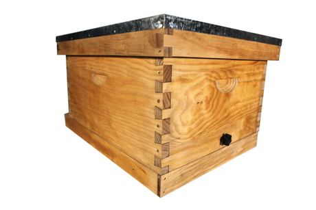 Bug Farmer™ Premium 10 Frame Double Deep + Medium Honey Super with OA Vaporization Port & Dipped in Microcrystalline Wax