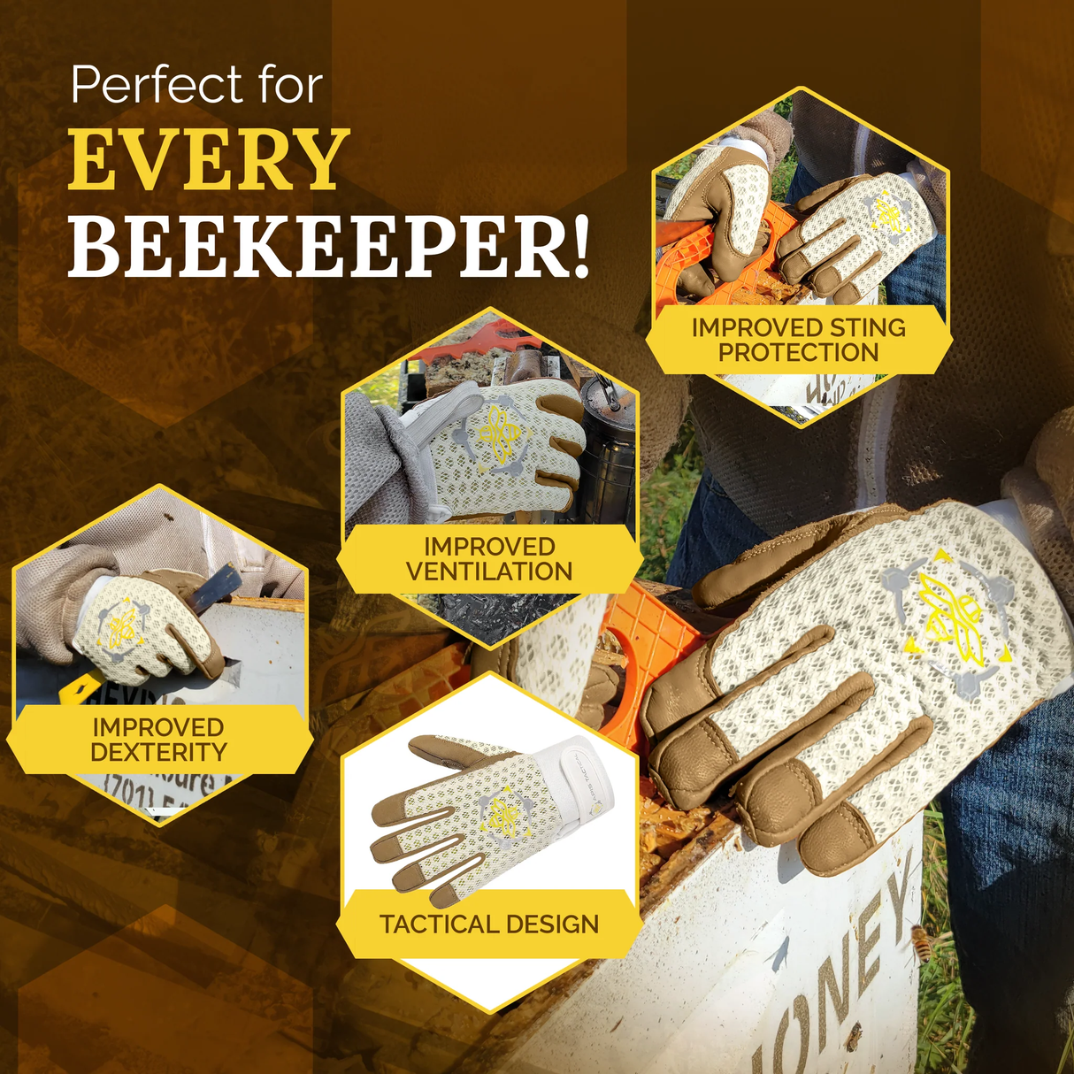 Apis Tactical PRO Beekeeping Gloves
